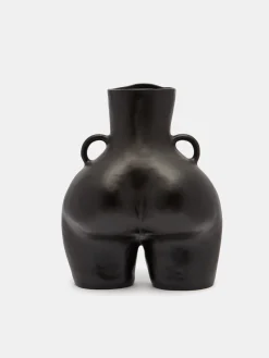 LOVE HANDLES VASE BLACK