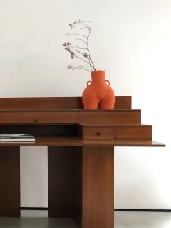 LOVE HANDLES VASE ORANGE