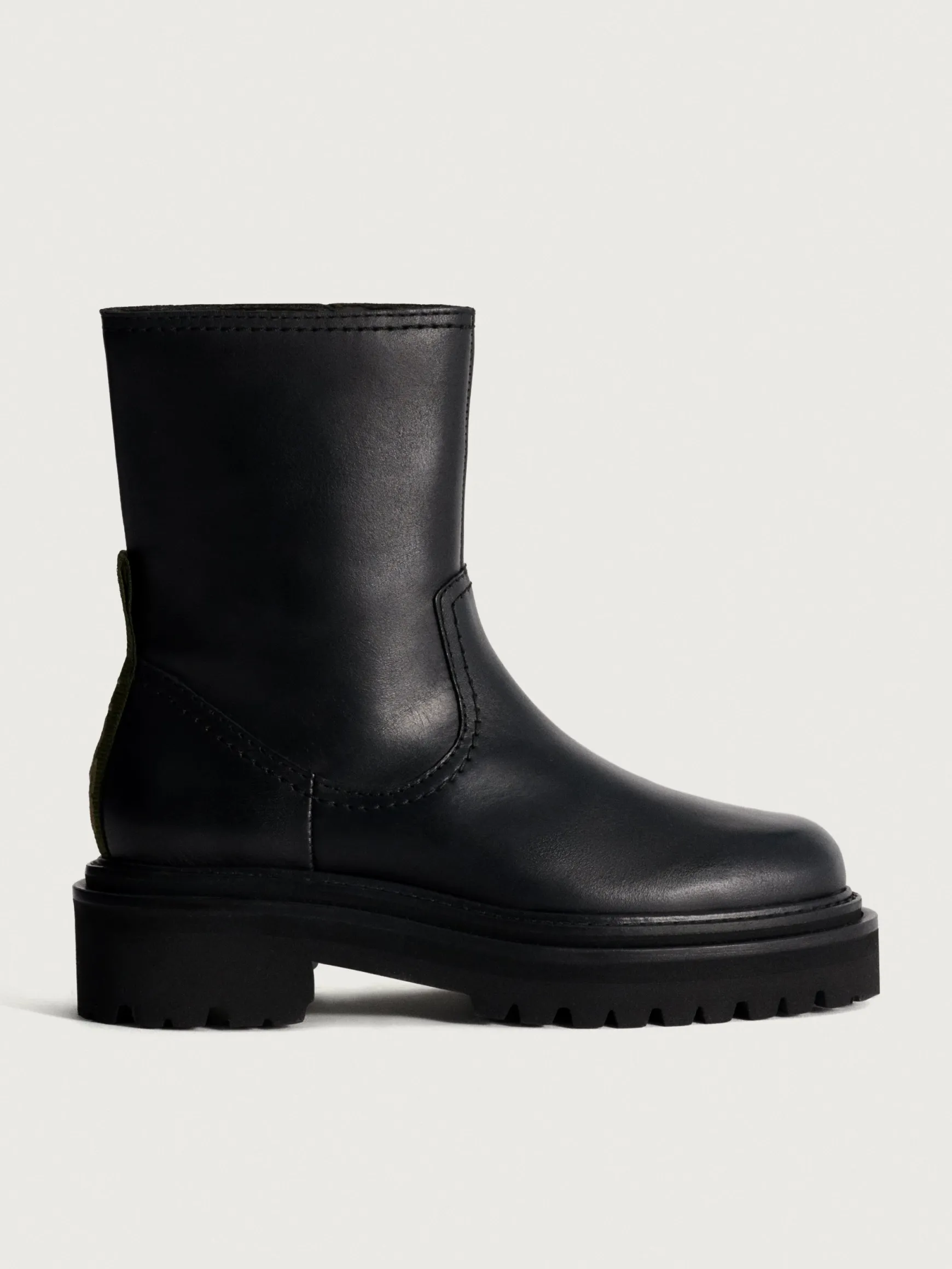 OFFICE BLACK LEATHER BOOT