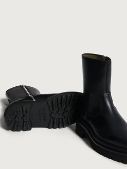 OFFICE BLACK LEATHER BOOT